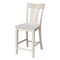 International Concepts Ava Counter Height Stool, 24" Seat Height, Unfinished S-132 - alternate 2